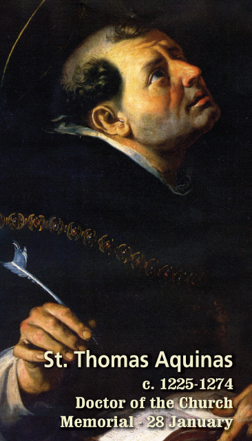 St. Thomas Aquinas Prayer Card